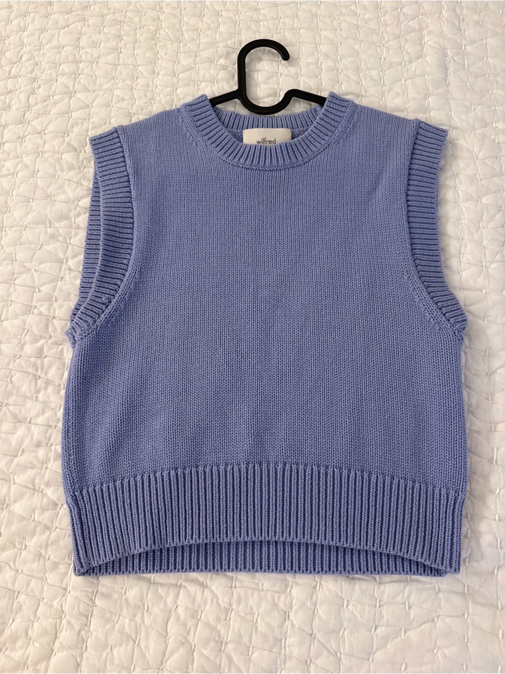 Wilfred (Aritzia) Sleeveless Knit Vest - Lavender Blue